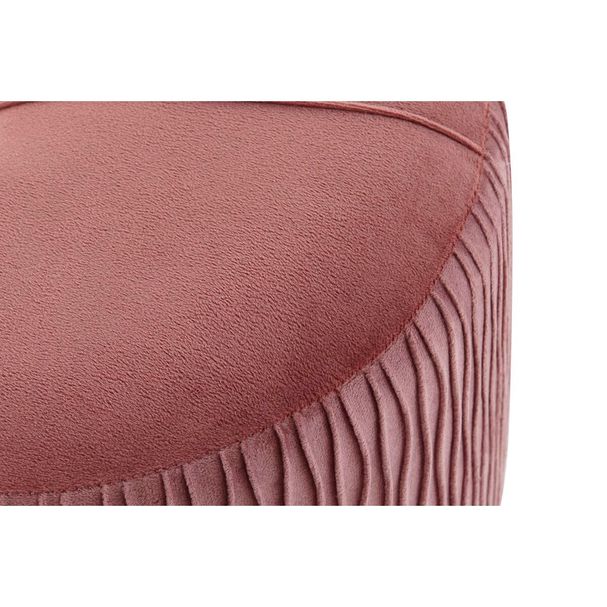 Dkd Home Decor Kruk Dkd Home Decor Natuurlijk Roze Hout Fluweel (60 X 35 X 36 Cm)