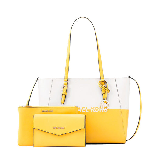 Michael Kors Handtas Dames Michael Kors Charlote Geel 27 X 34 X 11 Cm