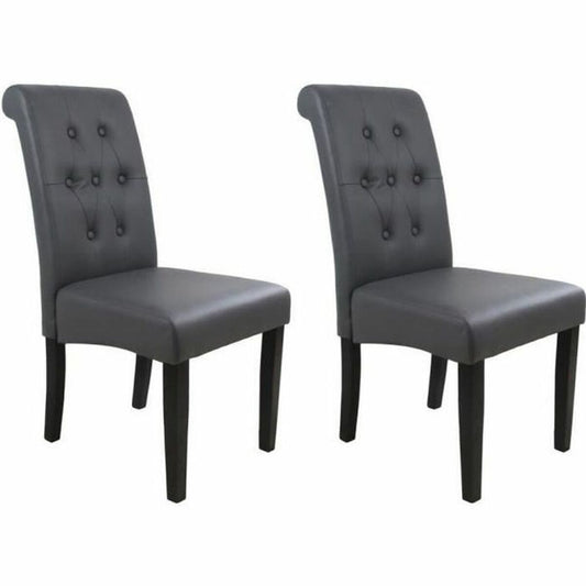 Bigbuy Home Keukenstoel Grijs 45 X 42 X 45 Cm (2 Stuks)