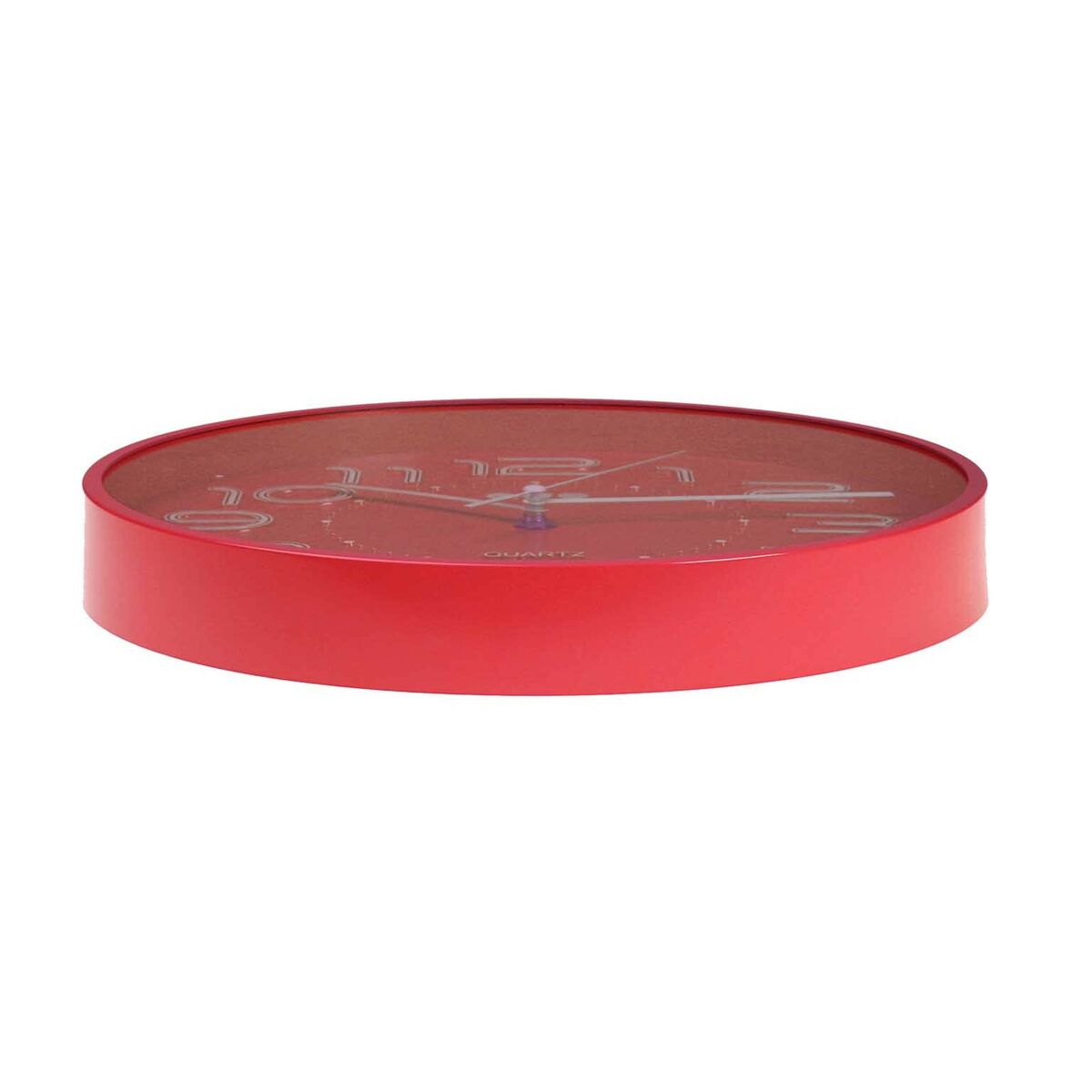 Versa Muurklok Versa Rood Plastic 3,7 X 30 X 30 Cm