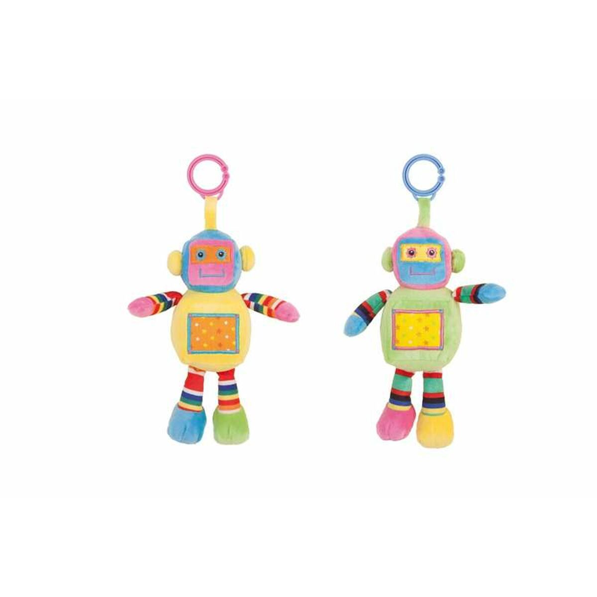 Bigbuy Fun Rammelaar Robot Multicolour 25Cm