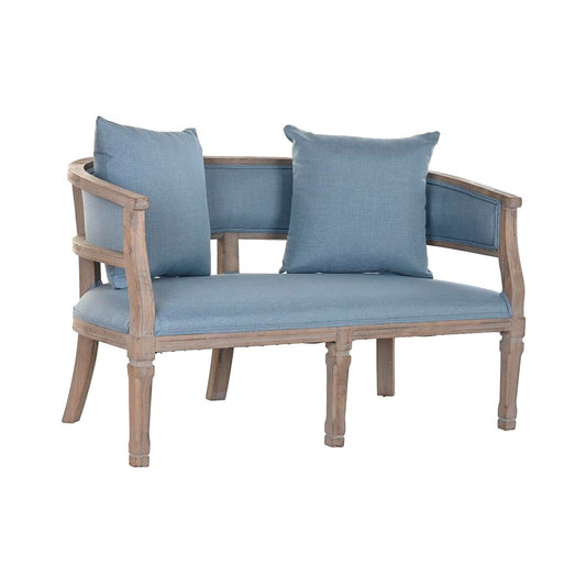 Dkd Home Decor Sofa Dkd Home Decor Blauw Linnen Rubberwood (122 X 69 X 72 Cm)