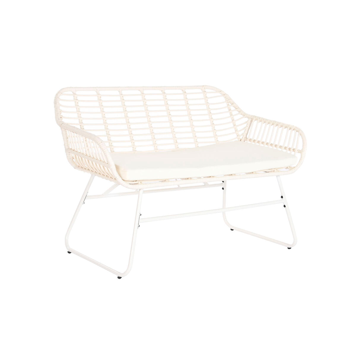 Dkd Home Decor Bank En Tafel Set Dkd Home Decor Metaal Synthetische Rotan 124 X 74 X 84 Cm