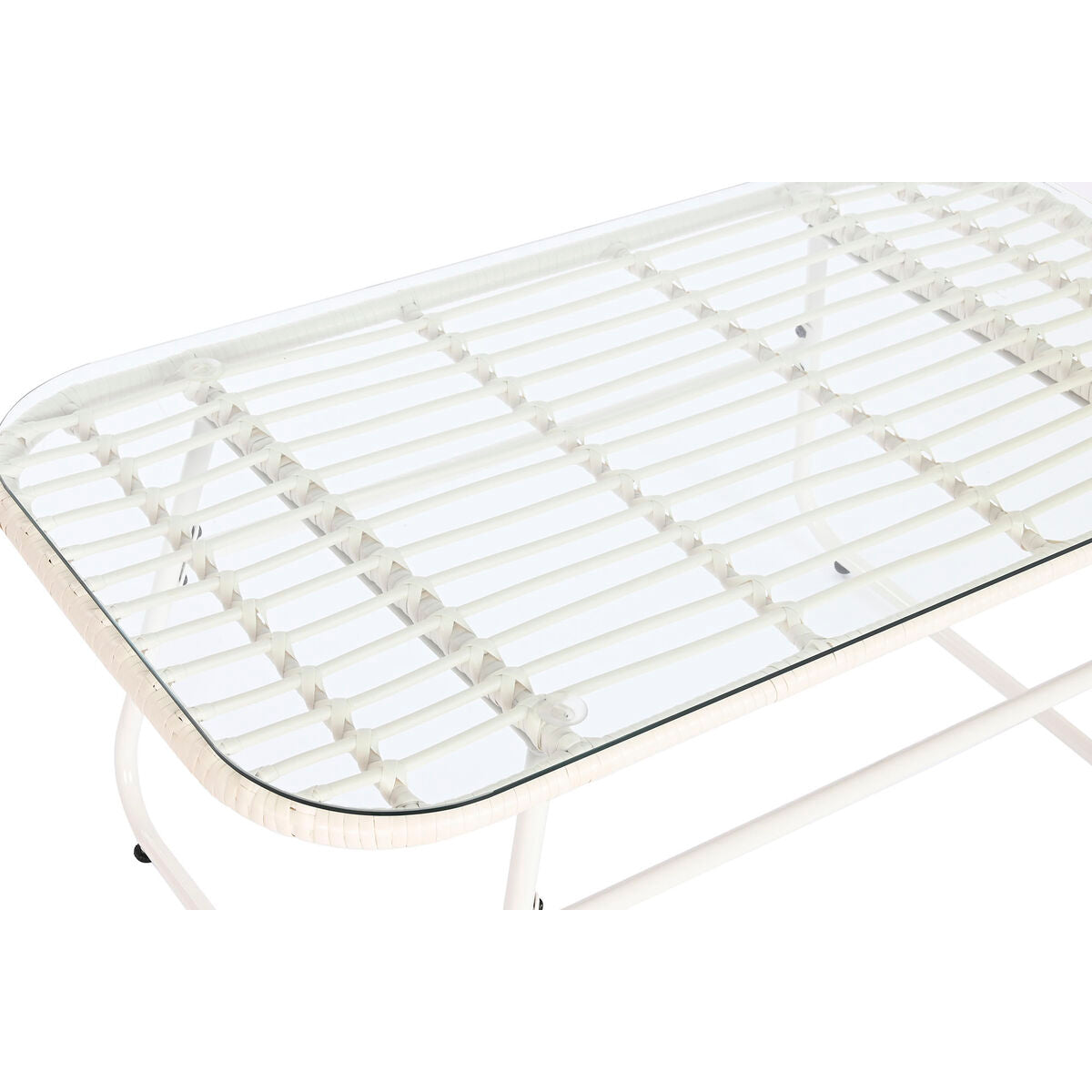 Dkd Home Decor Bank En Tafel Set Dkd Home Decor Metaal Synthetische Rotan 124 X 74 X 84 Cm