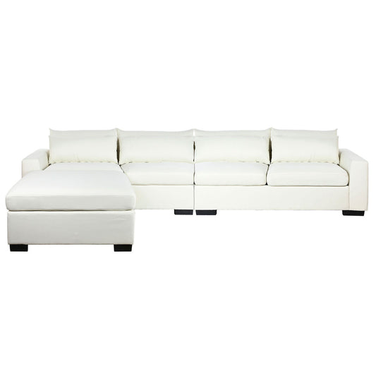 Dkd Home Decor Chaise Longue Sofa Dkd Home Decor Beige Crème Hout Modern 386 X 218 X 88 Cm