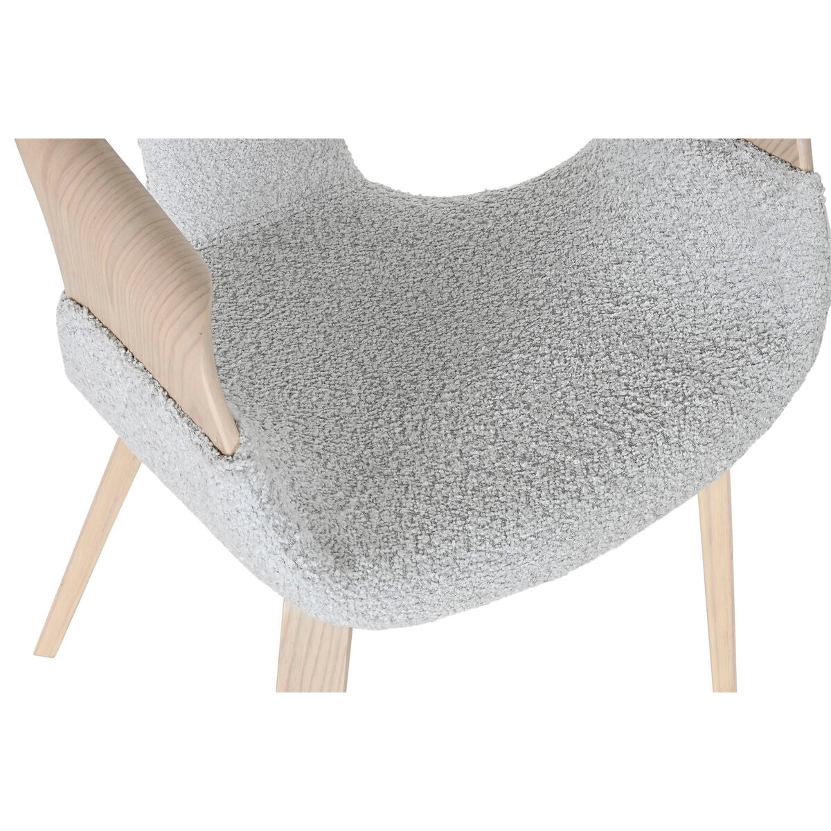 Home Esprit Keukenstoel Home Esprit Grijs Polyester Hout 55,5 X 67,5 X 80,5 Cm