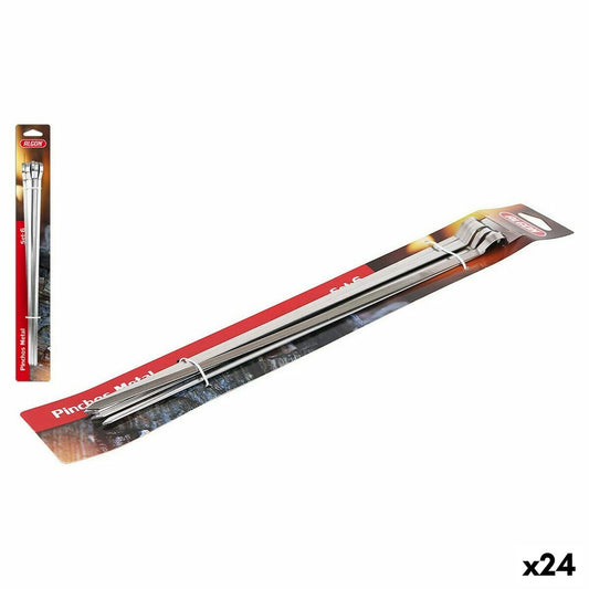Algon Barbecuespiesset Algon Metaal 6 Onderdelen (24 Stuks) (33 Cm X 6 Mm)