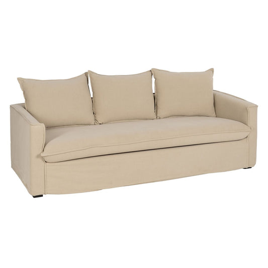 Bigbuy Home 3-Zitsbank Beige 220 X 95 X 90 Cm