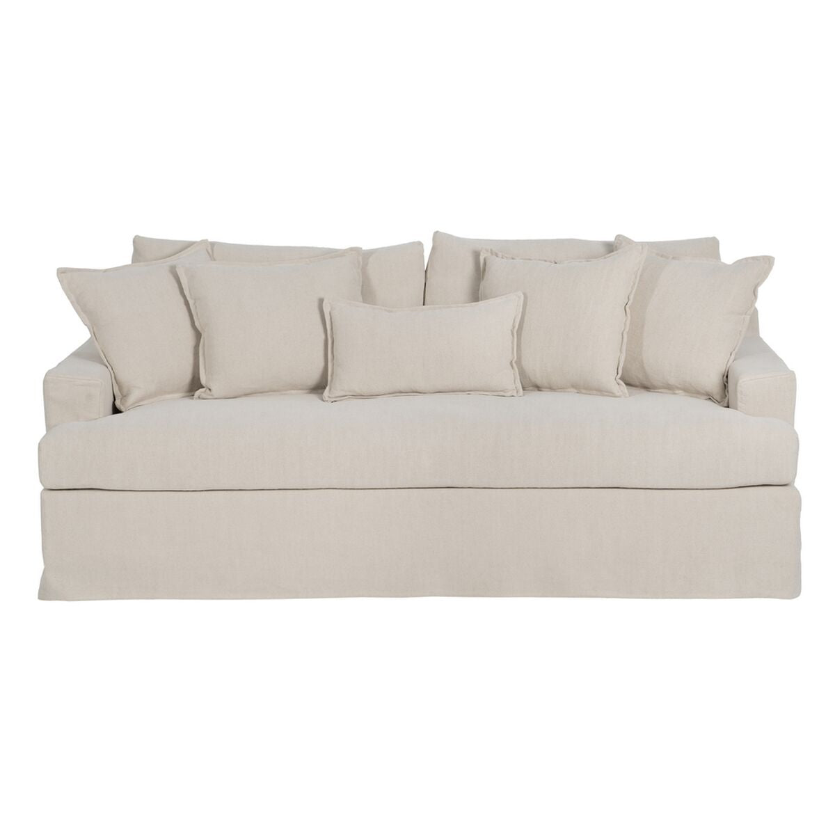 Bigbuy Home Sofa Zwart Crème 215 X 94 X 94 Cm