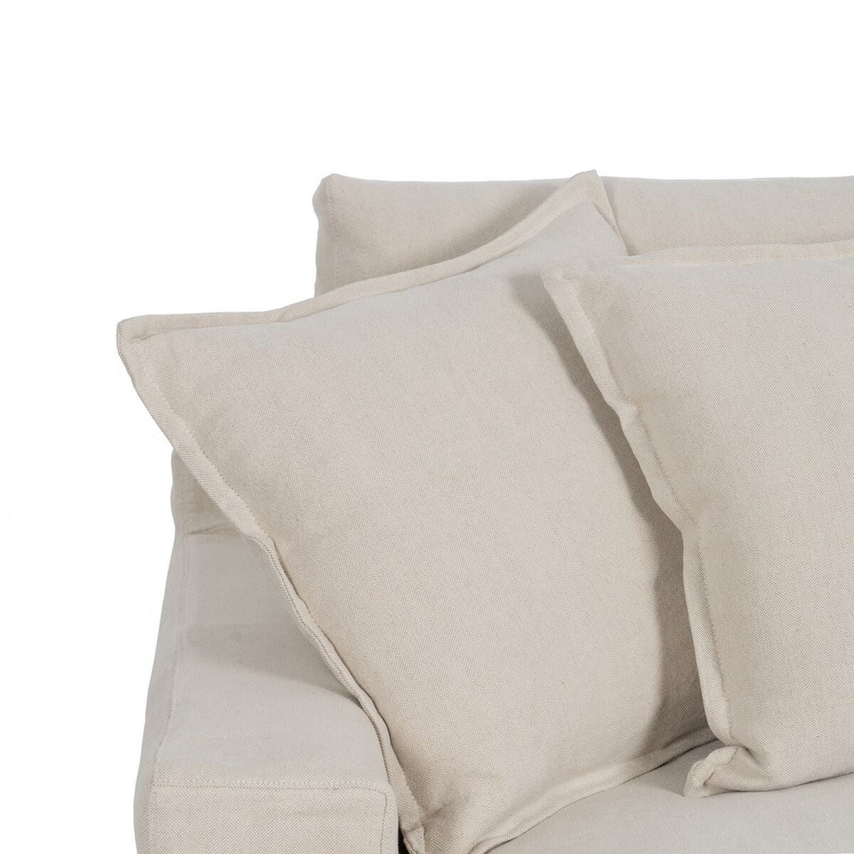 Bigbuy Home Sofa Zwart Crème 215 X 94 X 94 Cm