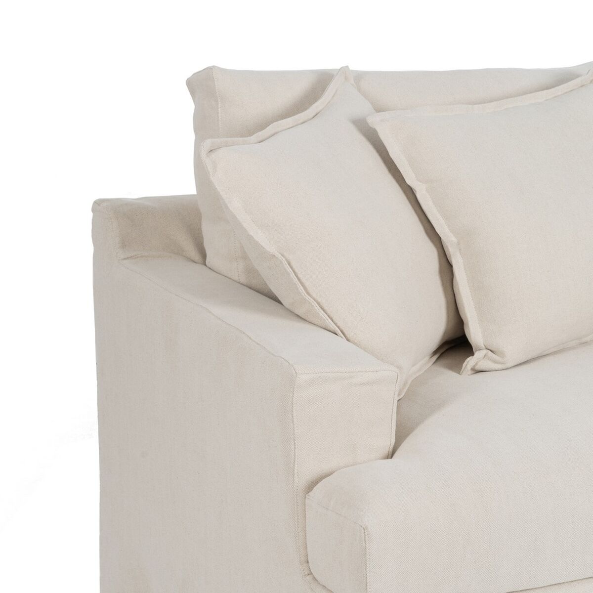 Bigbuy Home Sofa Zwart Crème 215 X 94 X 94 Cm