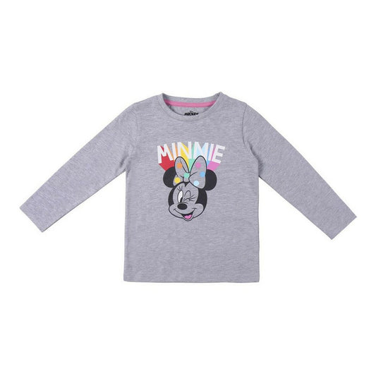 Minnie Mouse Shirt Met Lange Mouwen Voor Kinderen Minnie Mouse Grijs