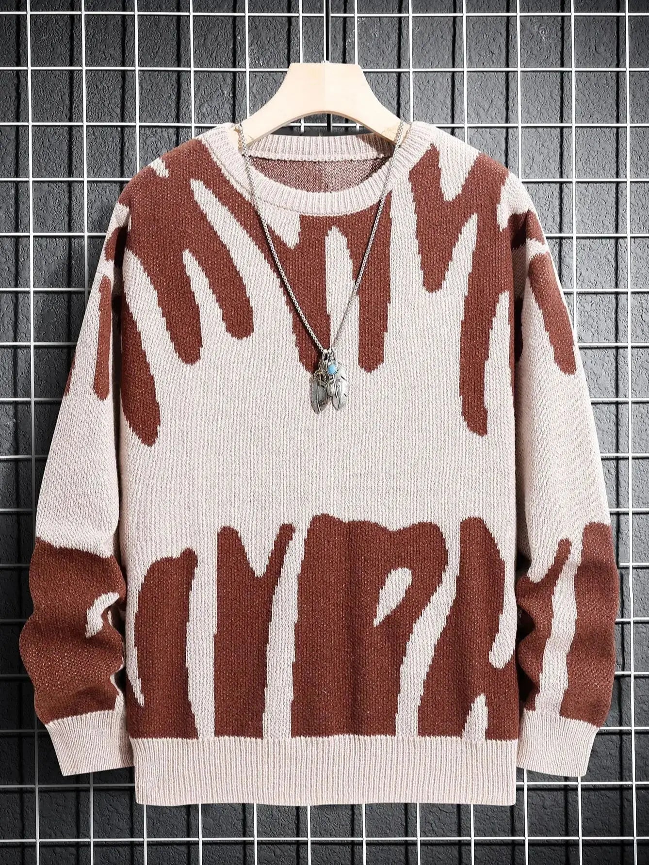 ContrastWave Pullover