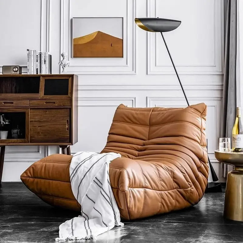 Luxury Sofa Furgle Chair Soft Suede Oversized Chair