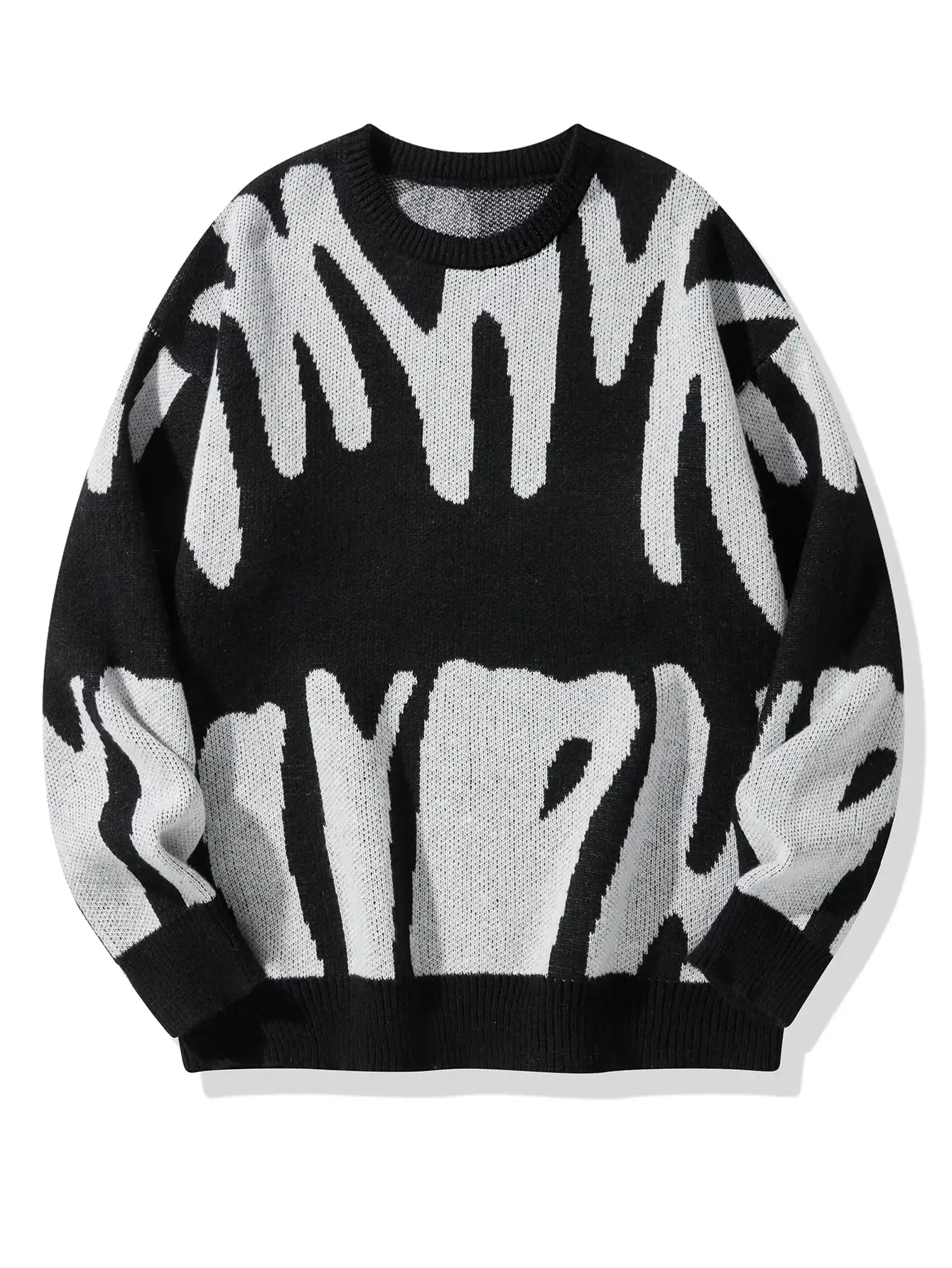 ContrastWave Pullover