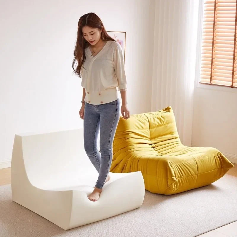 Luxury Sofa Furgle Chair Soft Suede Oversized Chair