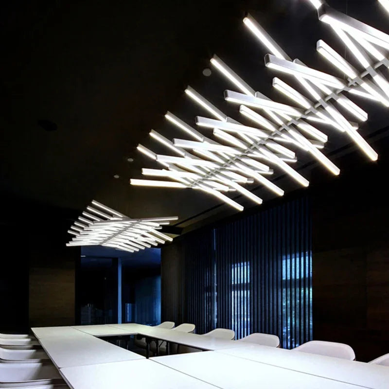 Fishbone Design LED Pendant Light - Dimmable Modern