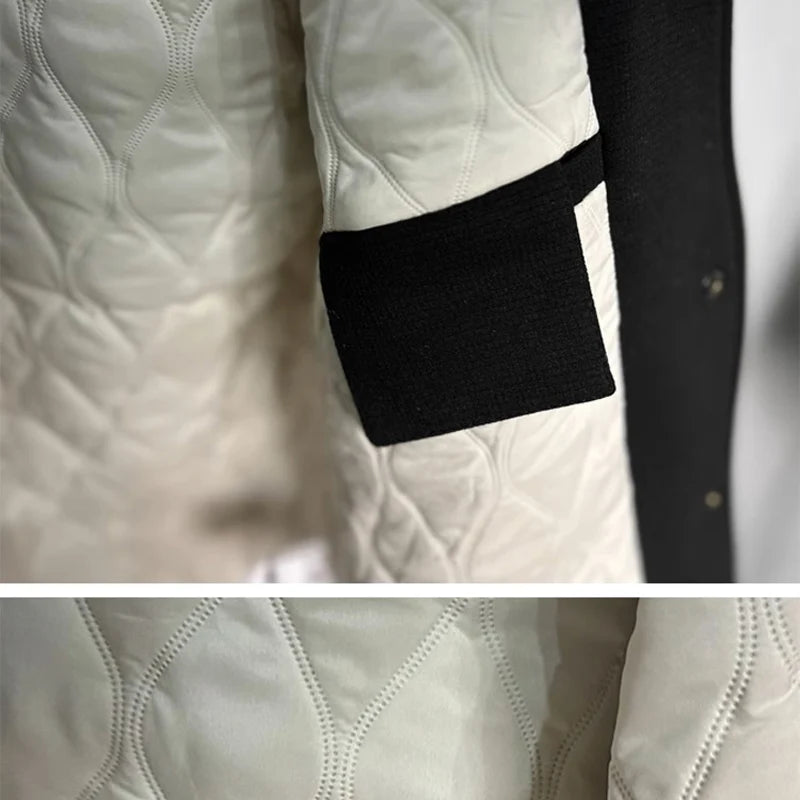 Quilted Baseball Jacket Streetwear Fashion