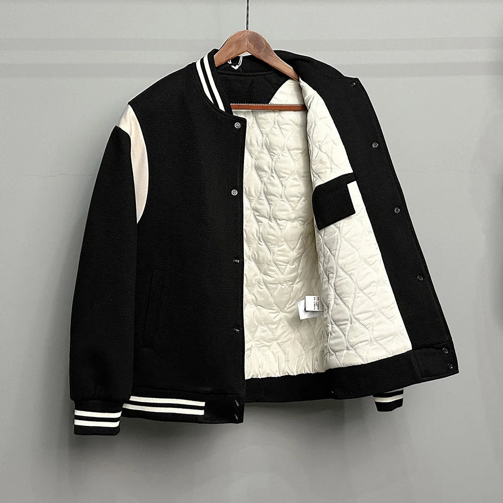 Quilted Baseball Jacket Streetwear Fashion